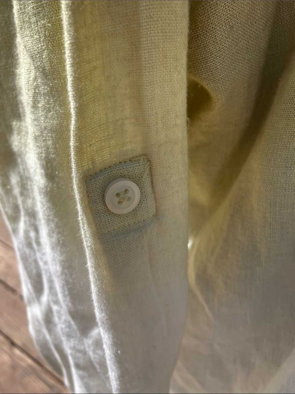 Jason Wu 3X linen flax dyed button front shirt NWT - Picture 5 of 8